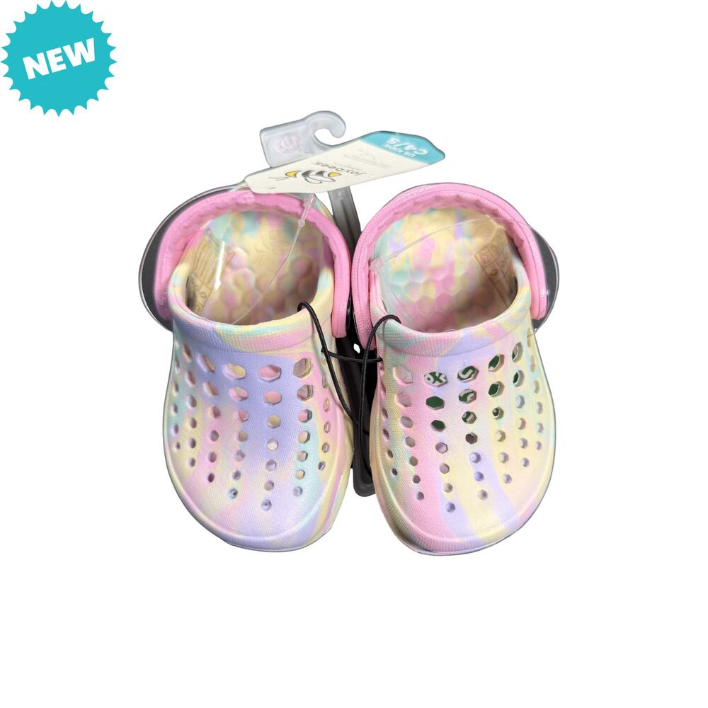 Joybees Active Clogs Girls Size 4/5C Marbled Ombre Pink NWT